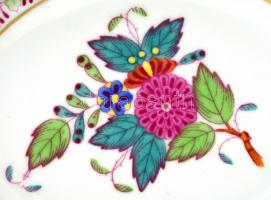 Herendi Apponyi Fantázia tálka mintás bonbonniere. Kézzel festett, jelzett, hibátlan. 9,5x7,5 cm
