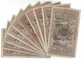 Német Birodalom 1910. 1000M (10x piros pecséttel) T:III
German Empire 1910. 1000 Mark (10x with red...