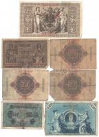 Német Birodalom 1908. 20M + 100M + 1910. 20M + 1000M + 1914. 20M + 1917. 5M + 1918. 20M T:III,III- G...