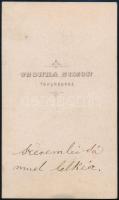 cca 1860 évek utolsó harmada/1870 eleje Szeremlei Sámuel (1837-1924) református lelkész, történelmi ...