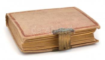 cca 1870-1889 Fotóalbum, 11 db keményhátú fotóval, portré fotók, keményhátú fotók, fotók kartonon, H...