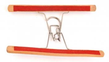 Fa/fém pantallóakasztó, h: 28 cm