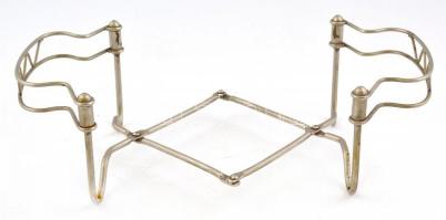 Összecsukható fém edénytartó, max.: 32×15×8 cm