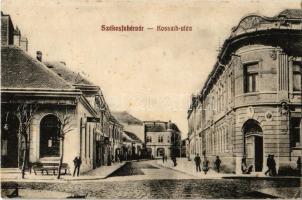 1911 Székesfehérvár, Kossuth utca, üzletek. Robitsek Sándor kiadása (fl)