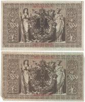 Német Birodalom 1908. 100M + 1910. 1000M (2x) + 1917. 5M (2x) + 1918. 20M T:III,III-
German Empire ...