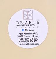 Kosov mázas kerámia tál, jelzett, hibátlan, d: 20 cm