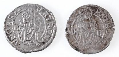 1525K-B Denár Ag II. Lajos (0,49g) + 1531K-B Denár Ag I. Ferdinánd (0,52g) T:1- patina, hajlott lemez Hungary 1525K-B Denar Ag Louis II (0,49g) + 1531K-B Denar Ag Ferdinand I (0,52g) C:AU patina, bent coin Huszár: 841., 935., Unger II.: 745.a, Unger I.: 673.o