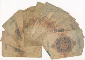 Német Birodalom 1910. 20M (6x) + 1914. 20M (6x) T:III-,IV
German Empire 1910. 20 Mark (6x) + 1914. ...