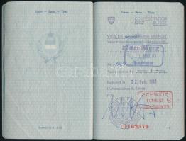 1983 Magyar Népköztársaság által kiállított fényképes útlevél