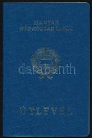 1983 Magyar Népköztársaság által kiállított fényképes útlevél