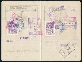 1977 Magyar Népköztársaság által kiállított határátlépési engedély magyar-jugoszláv határra
