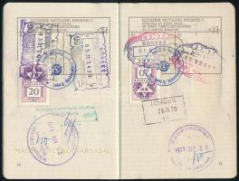 1977 Magyar Népköztársaság által kiállított határátlépési engedély magyar-jugoszláv határra