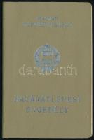 1977 Magyar Népköztársaság által kiállított határátlépési engedély magyar-jugoszláv határra