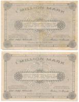 Németország / Weimari Köztársaság / Hannover 1923. 1.000.000M (6x) "A, B, Ba" sorozatok (m...