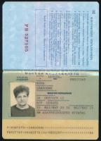 1993 Magyar Köztársaság által kiállított fényképes útlevél valutalappal