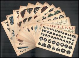 cca 1920-30 Ágoston-féle rajzminta. Újpest, é.n., Schinkovits Lajos könyv-, papir- és zeneműkeresked...