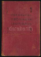 1946 Csehszlovák fényképes személyi igazolvány