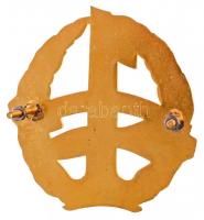 ~1970-1980. "1 millió kilométer balesetmentesen" zománcozott fém autójelvény (75x80mm) T:1...