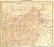 cca 1890-1900 Plan von Wien und Karte der Umgebung von Wien zu Woerl's Reisehandbücher, Wien, k...