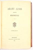 Arany János kisebb költeményei. Bp., 1883., Ráth Mór. Kiadói festett, aranyozott egészvászon-kötésbe...