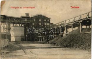 1910 Felsőgalla (Tatabánya), új szénosztályozó a bányában (EK)