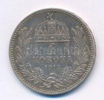 1912KB 1K Ag "Ferenc József" T:2 patina 
Adamo K5.1