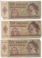 1939. 5P (8x) + 1945. 50P (2x) T:III,III-