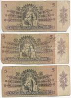 1939. 5P (8x) + 1945. 50P (2x) T:III,III-
