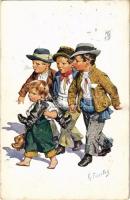 1918 Boy gang. B.K.W.I. 781-5. s: K. Feiertag