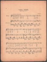 cca 1921 Különböző irredenta dalok kottája: "Ima" (Hiszek egy Istenben..), "Hótakaró ...