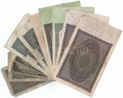 Németország / Weimari Köztársaság 1920. 10M (2x) + 100M (2x) + 1922. 5000M (2x) + 10.000M + 50.000M ...