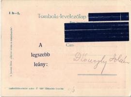 Boldog Újévet kíván a malacbanda. Tombola levelezőlap / Hungarian New Year greeting art postcard, mu...