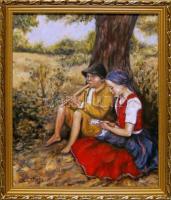 Sólyom Tibor (1978-) olaj, vászon keretben 58x68cm szignált