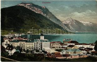 Gmunden, general view. Photo Baryt. - from postcard booklet