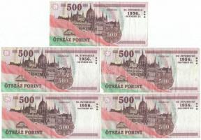 2006. 500Ft "50. évforduló 1956. október 23." (5x) T:III