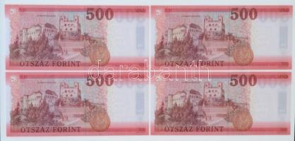 2018. 500Ft (4x) sorszámkövetők T:I 
Hungary 2018. 500 Forint (4x) sequential serials C:UNC