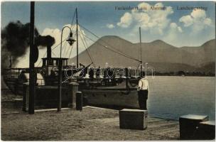 Ferienhort am Abersee (Wolfgangsee), Landungssteg / ship station, steamship