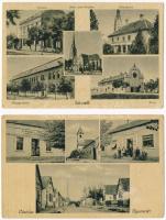 5 db RÉGI magyar város képeslap: Újpetre, Celldömölk, Pusztaszabolcs, Diósjenő, Bátaszék / 5 pre-194...