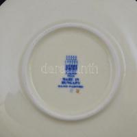 Zsolnay bambusz-mintás két személyes mokkás csésze készlet, díszdobozban. Kézzel festett, jelzett, h...