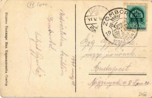 Zombor, Sombor; Városháza / Gradska kuca / town hall + "1941 Zombor visszatért" So. Stpl (...