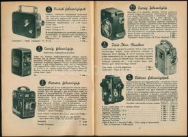 1938 HAFA (Hatschek és Farkas Foto, Amatőrmozi, Optikai Szaküzlet) keskenyfilm árjegyzéke. Bp., Toln...