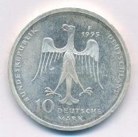 Németország 1995F 10M Ag "III. Henrik szász herceg" T:1-(eredetileg PP) Germany 1995F 10 M...