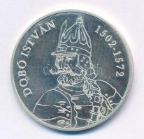 2002. Dobó István 1502-1572 / Az egri vár diadal 1552 - 2002 jelzett Ag emlékérem (12,10g/0.925/32mm) T:1 (eredetileg PP)