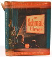 Fr. Willy Frerk: Der Schmalfilmer. Photofreund Bücherei Band 14. Berlin,1931,Photokino-Verlag. Német nyelven. Kiadói egészvászon-kötés, kiadói szakadt papír védőborítóban.