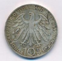 NSZK 1988F 10M Ag "Carl Zeiss" T:1- patina ph. FRG 1988F 10 Mark Ag "Carl Zeiss"...