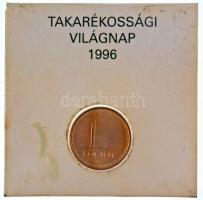 1996. 1Ft "OTP Bank - Takarékossági Világnap" papírtokban T:1