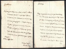 cca 1773-1802 5 db régi kézzel írt dokumentum