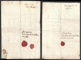 cca 1773-1802 5 db régi kézzel írt dokumentum