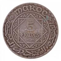 Marokkó 1932. 5Fr Ag T:2-
Morocco 1932. 5 Francs Ag C:VF
Krause Y#37