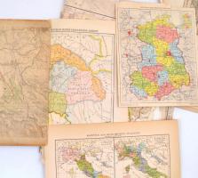 Egy A4-es mappányi vegyes térkép (Csehország, Dél-Afrika, Riviéra, stb.)